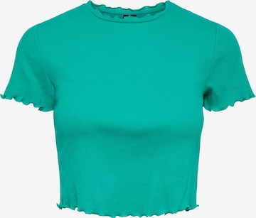 T-shirt PIECES en vert : devant