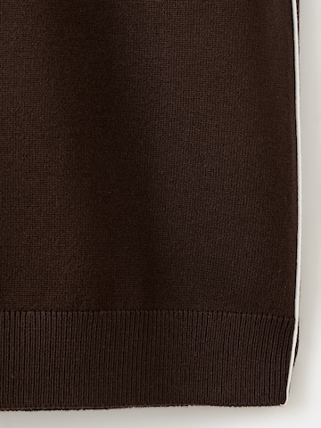 MANGO Pulover | rjava barva