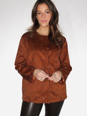 Honnête Atelier Between-Season Jacket 'Aveline' in Brown