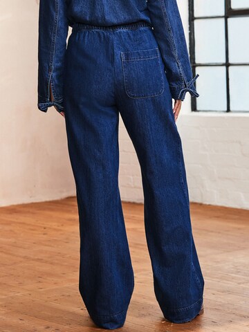 Next Wide Leg Jeans i blå