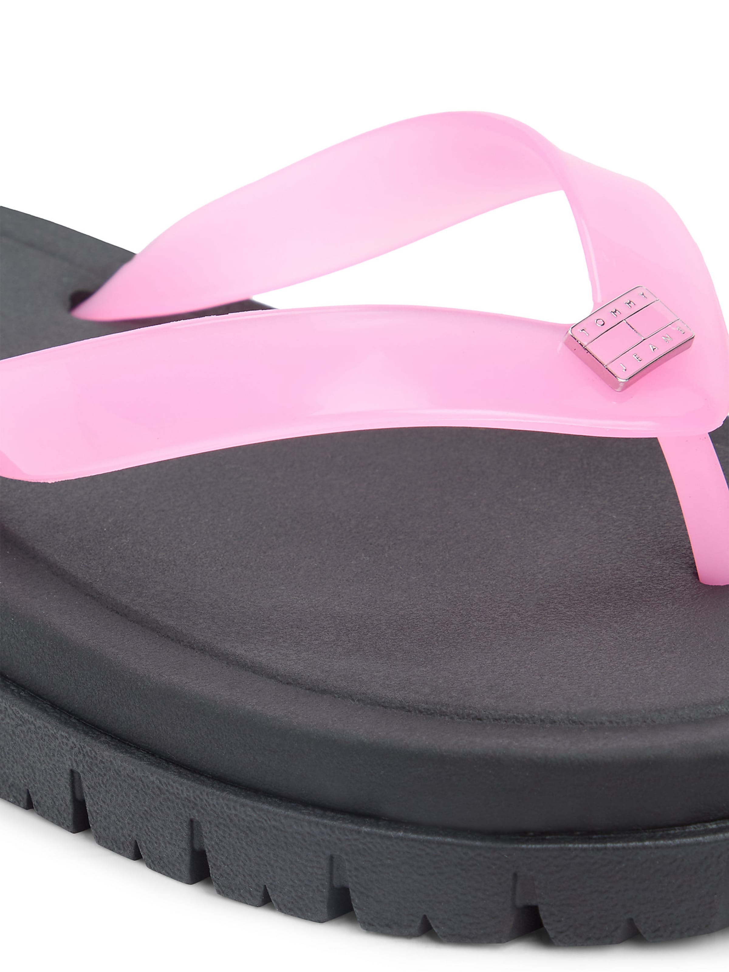 Tommy Jeans T-bar sandals in Pink