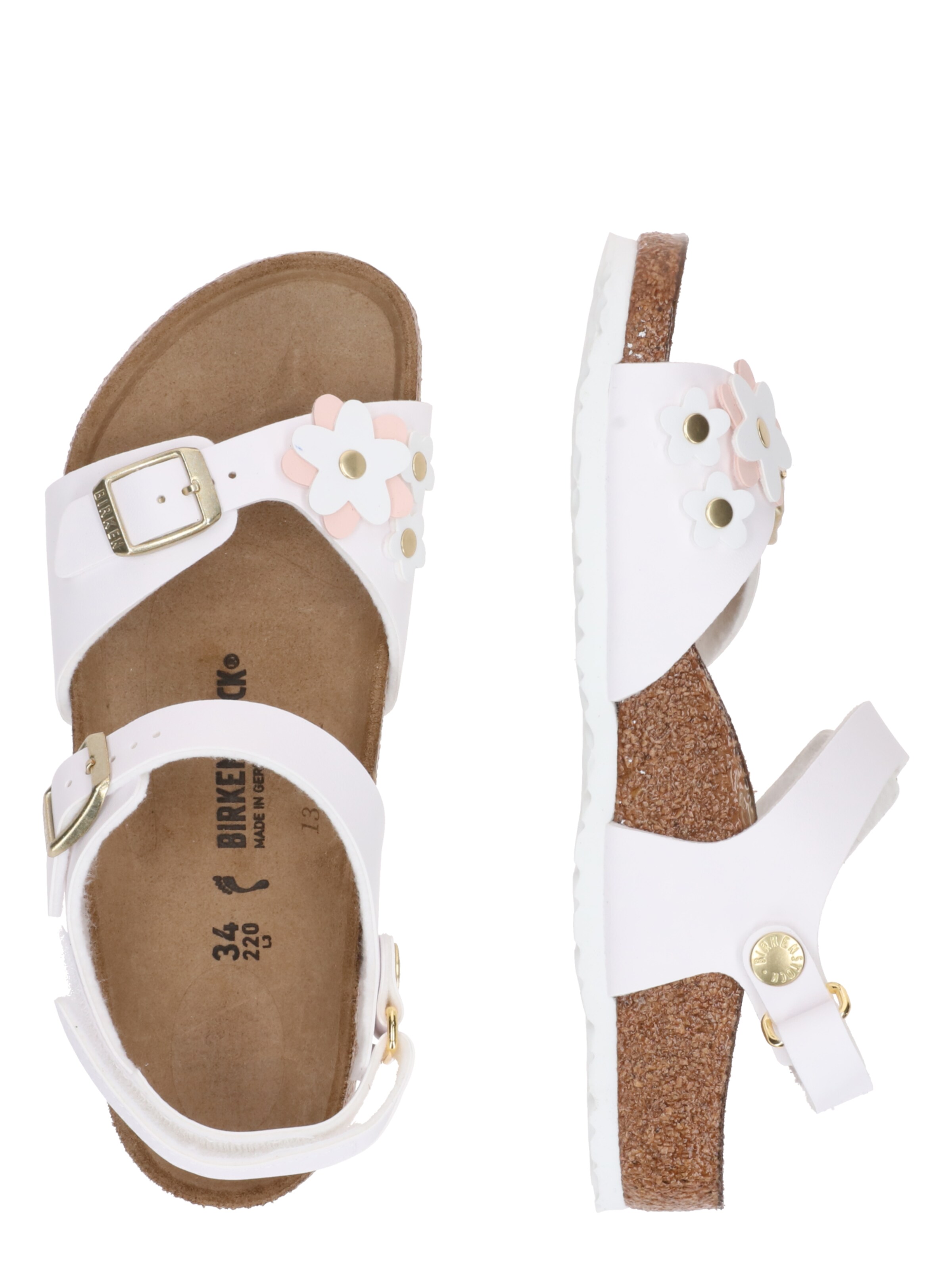 BIRKENSTOCK Sandaal 'Rio', värv valge