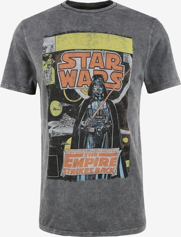 T-Shirt 'Star Wars Empire Strikes' Recovered en gris : devant