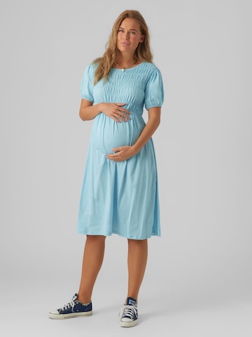 MAMALICIOUS Kleid 'Pannie' in Blau: predná strana