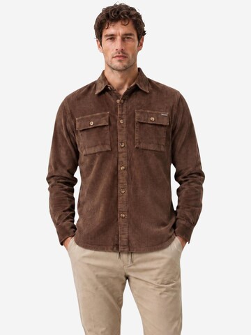 Gianni Lupo Regular fit Skjorta 'OVERSHIRT GL7844S' i brun