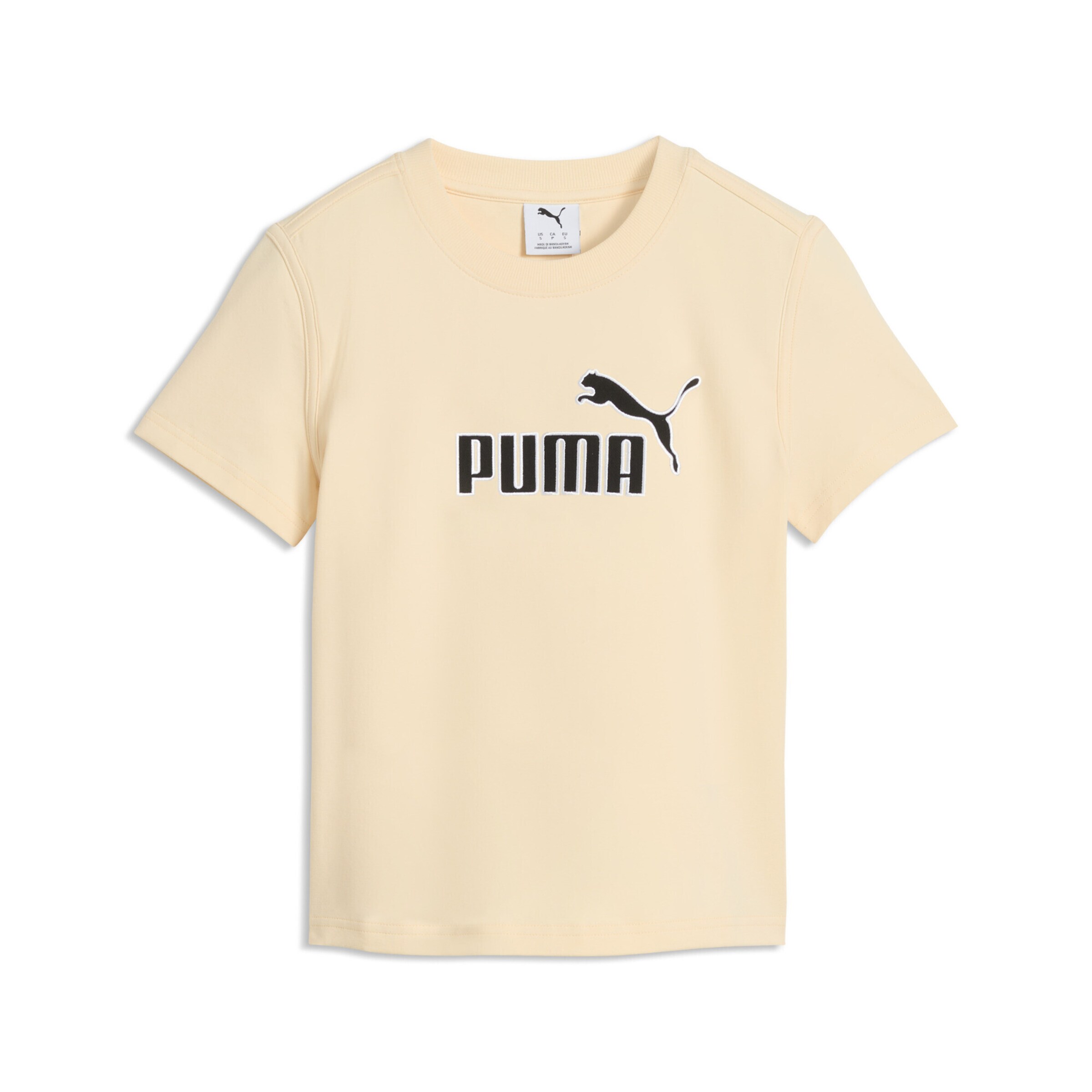 PUMA T-Shirt 'Essentials Elevated No. 1' in Gelb: Vorderseite