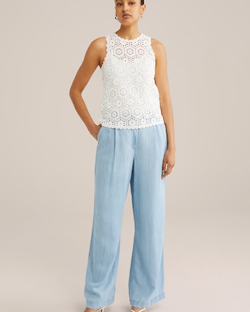 WE Fashion Knitted top in White