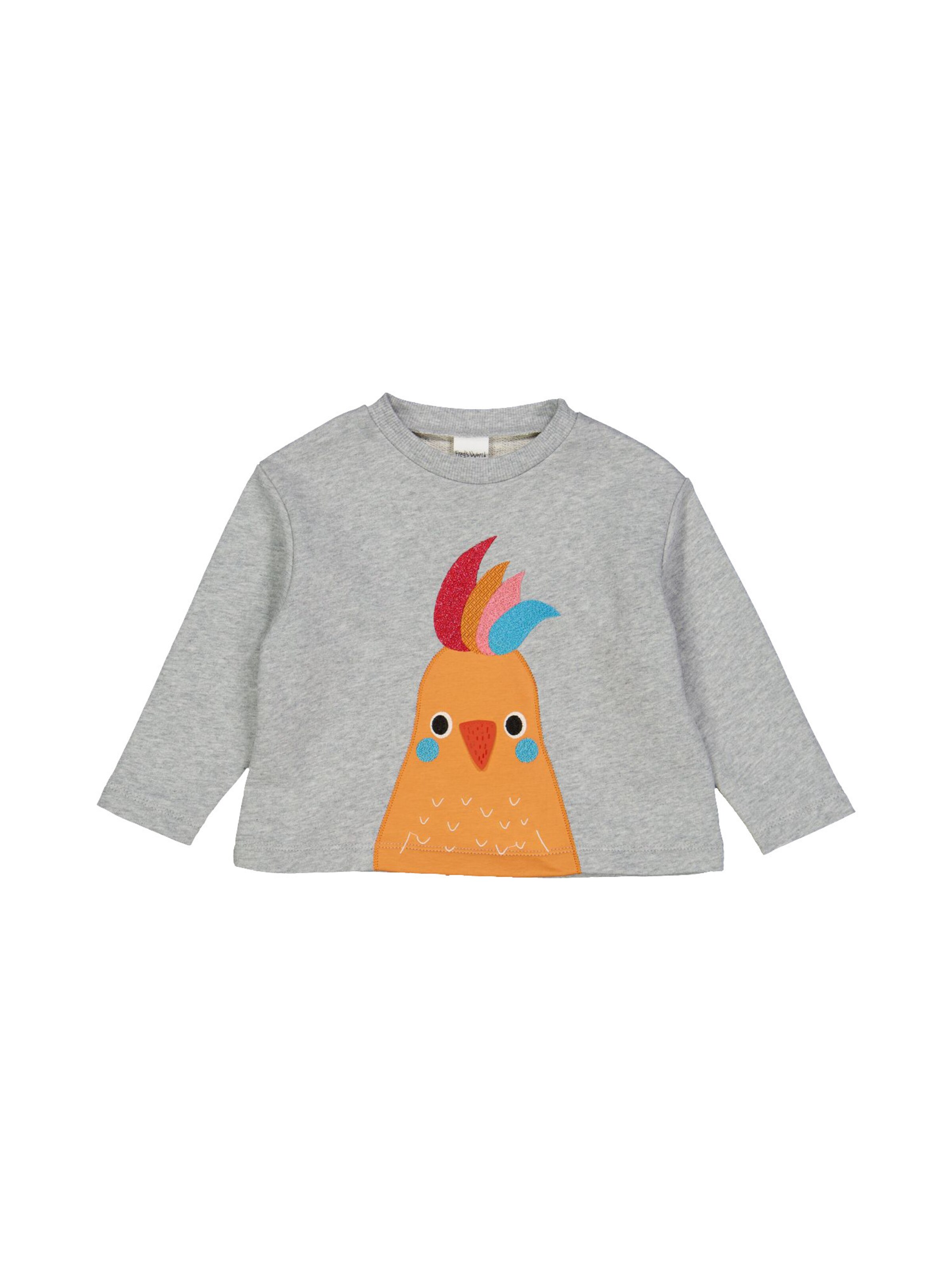 Sweat-shirt Fred's World by GREEN COTTON en gris : devant