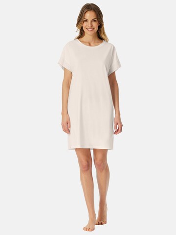 SCHIESSER Nightgown ' Casual Nightwear ' in White