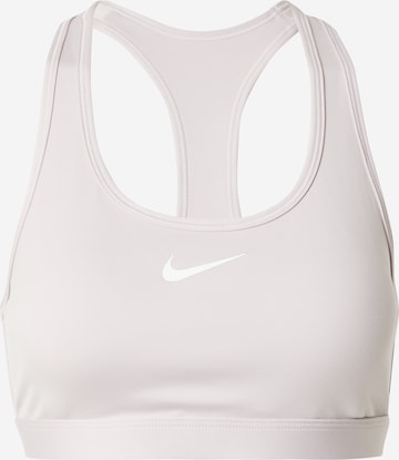 NIKE Medium support Sport bh 'SWOOSH' in Lila: voorkant