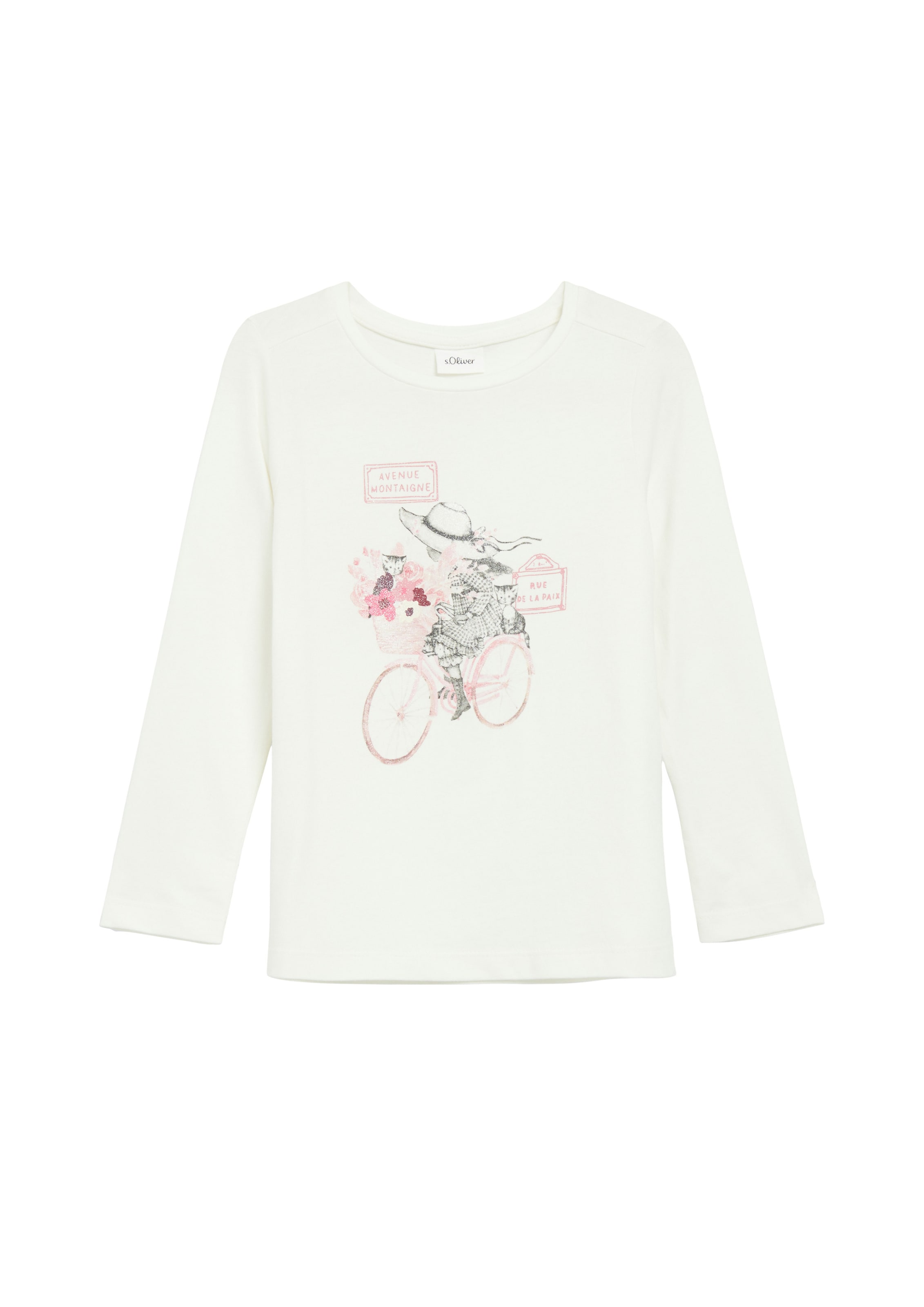 T-Shirt s.Oliver en beige : devant