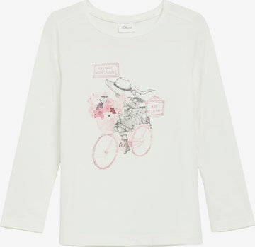 T-Shirt s.Oliver en beige : devant