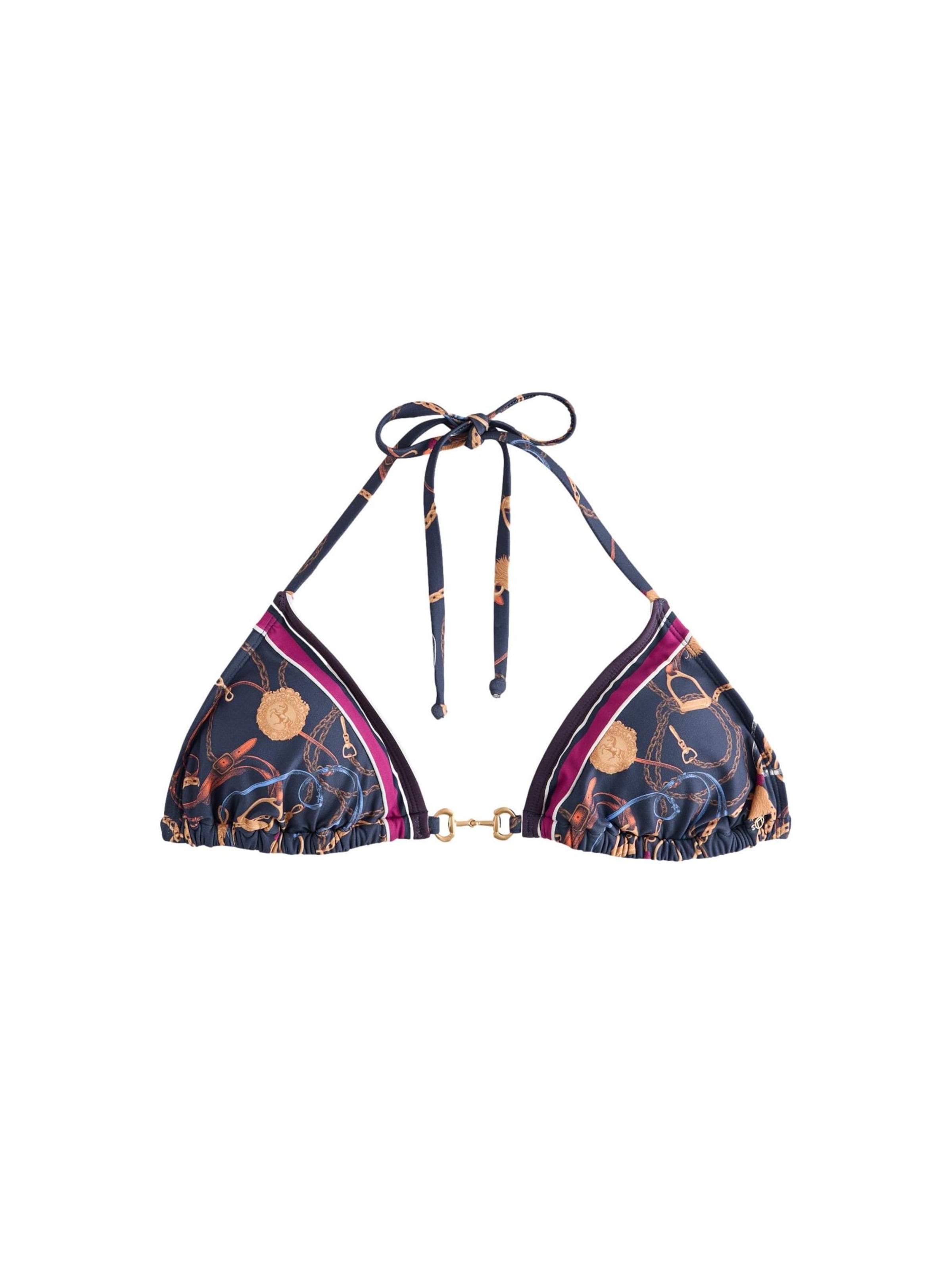 Next Triangel Bikinitop in Blau: Vorderseite