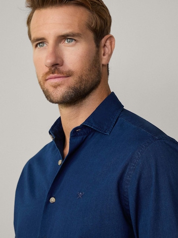 Hackett London Regular Fit Hemd in Blau