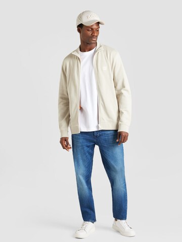 BOSS - Sudadera con cremallera 'Zestart' en beige