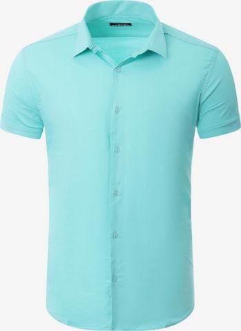 Reslad Button Up Shirt 'RS7025' in Green: front