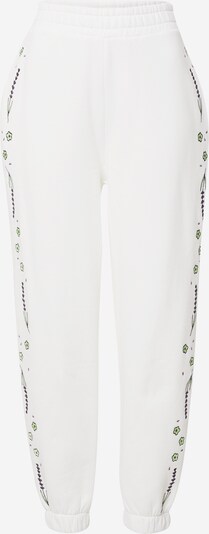 florence by mills exclusive for ABOUT YOU Pantalon 'Lilli' en vert clair / violet / noir / blanc, Vue avec produit