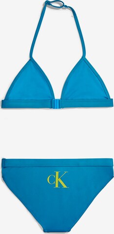 Calvin Klein Swimwear Сутиен с триъгълни чашки Бански тип бикини в синьо