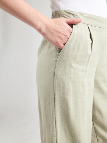 ONLY Wide leg Pleat-Front Pants in Green