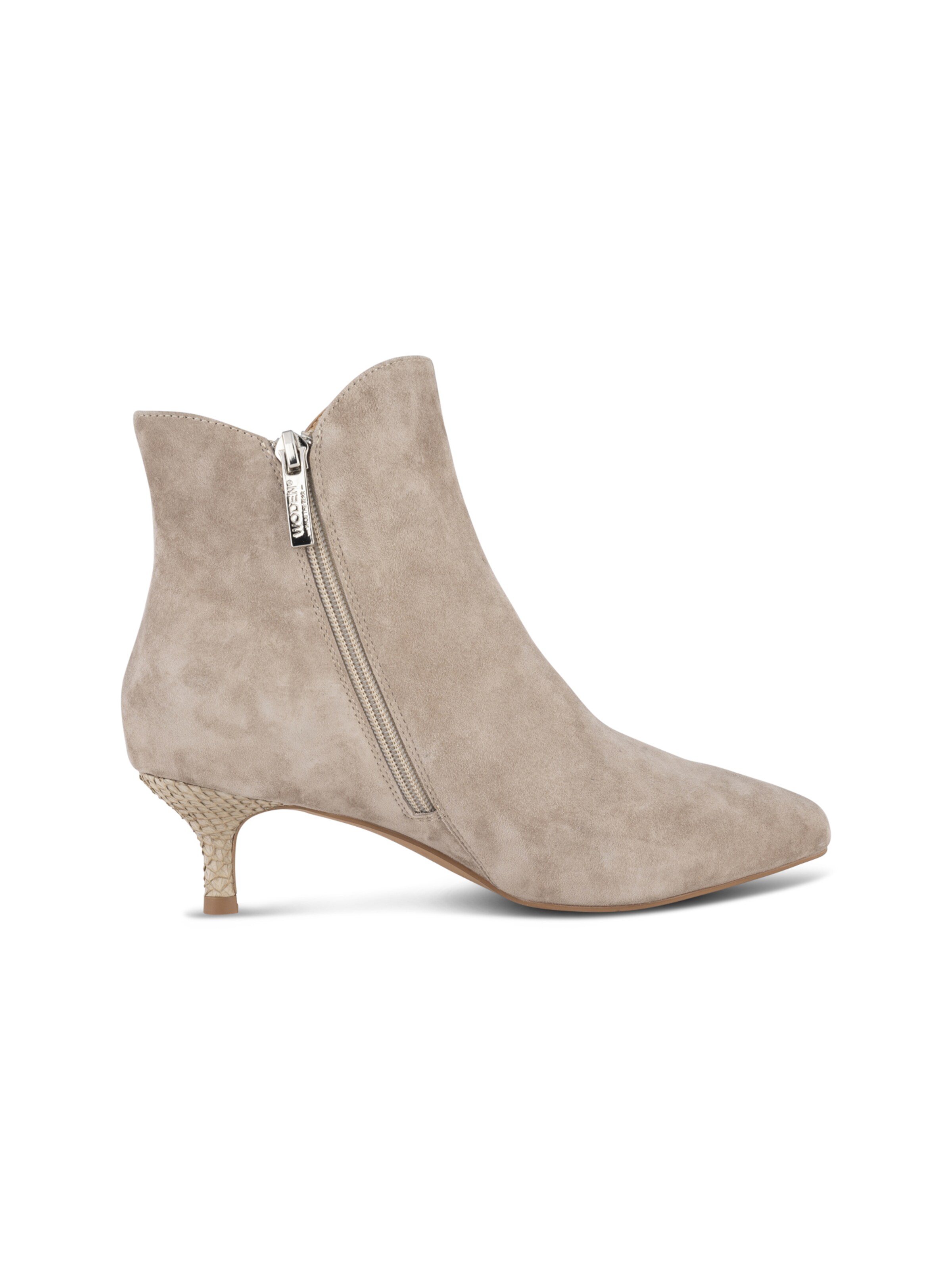 WODEN Ankelstøvler 'Saga Zip S' i grøn