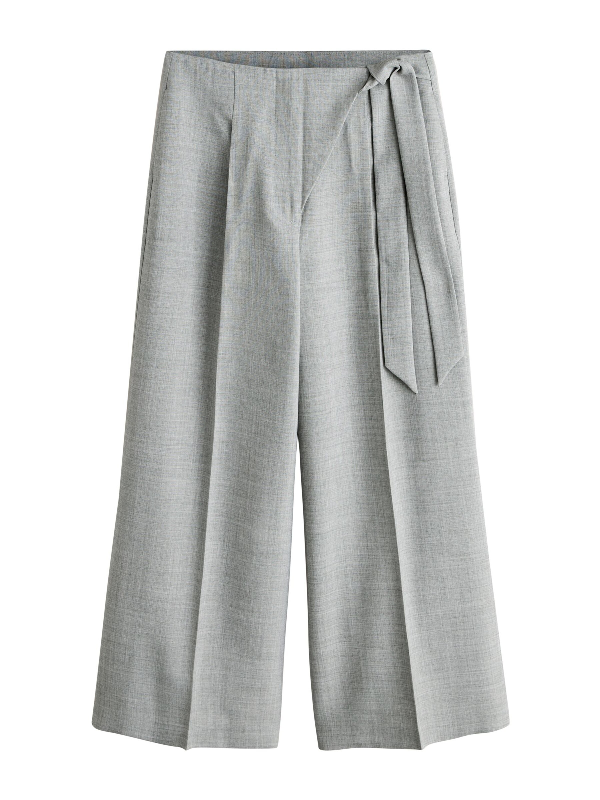 Next Wide Leg Hose in Grau: Vorderseite