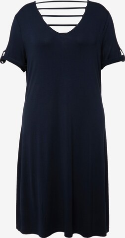 Ulla Popken Beach Dress in Blue: front