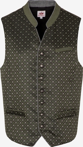 SPIETH & WENSKY Traditional Vest 'Albin' in Green: front