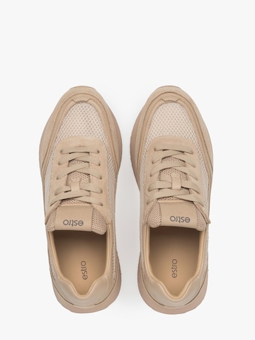 Estro Sneakers laag '301-04-22' in Beige