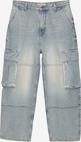 Pull&Bear Cargojeans in Blauw: voorkant