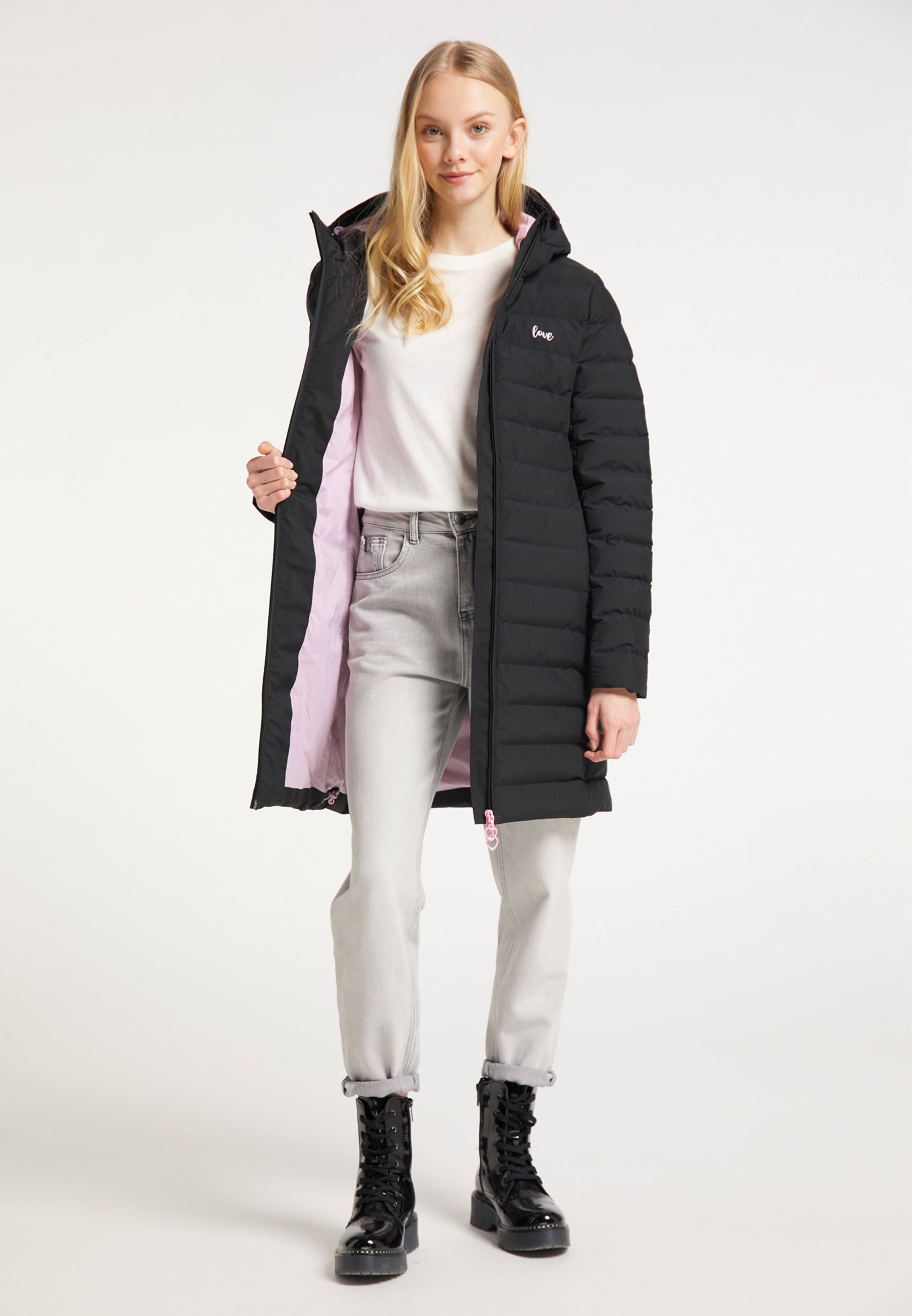Frauen Mäntel MYMO Mantel in Schwarz - TF27709 Frauen Mäntel MYMO Mantel in Schwarz - TF27709