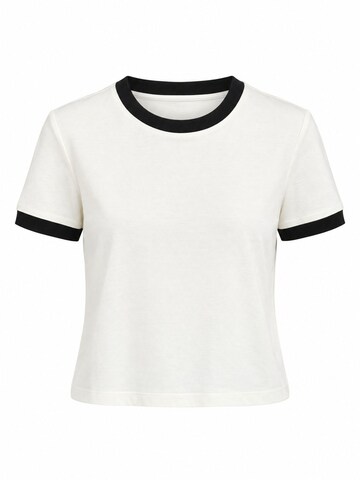 T-shirt Ethiquet en blanc : devant