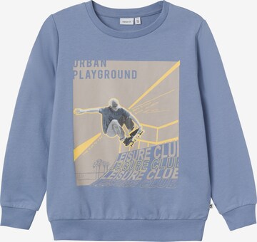 NAME IT Sweatshirt 'DUTPAK' in Blau: predná strana