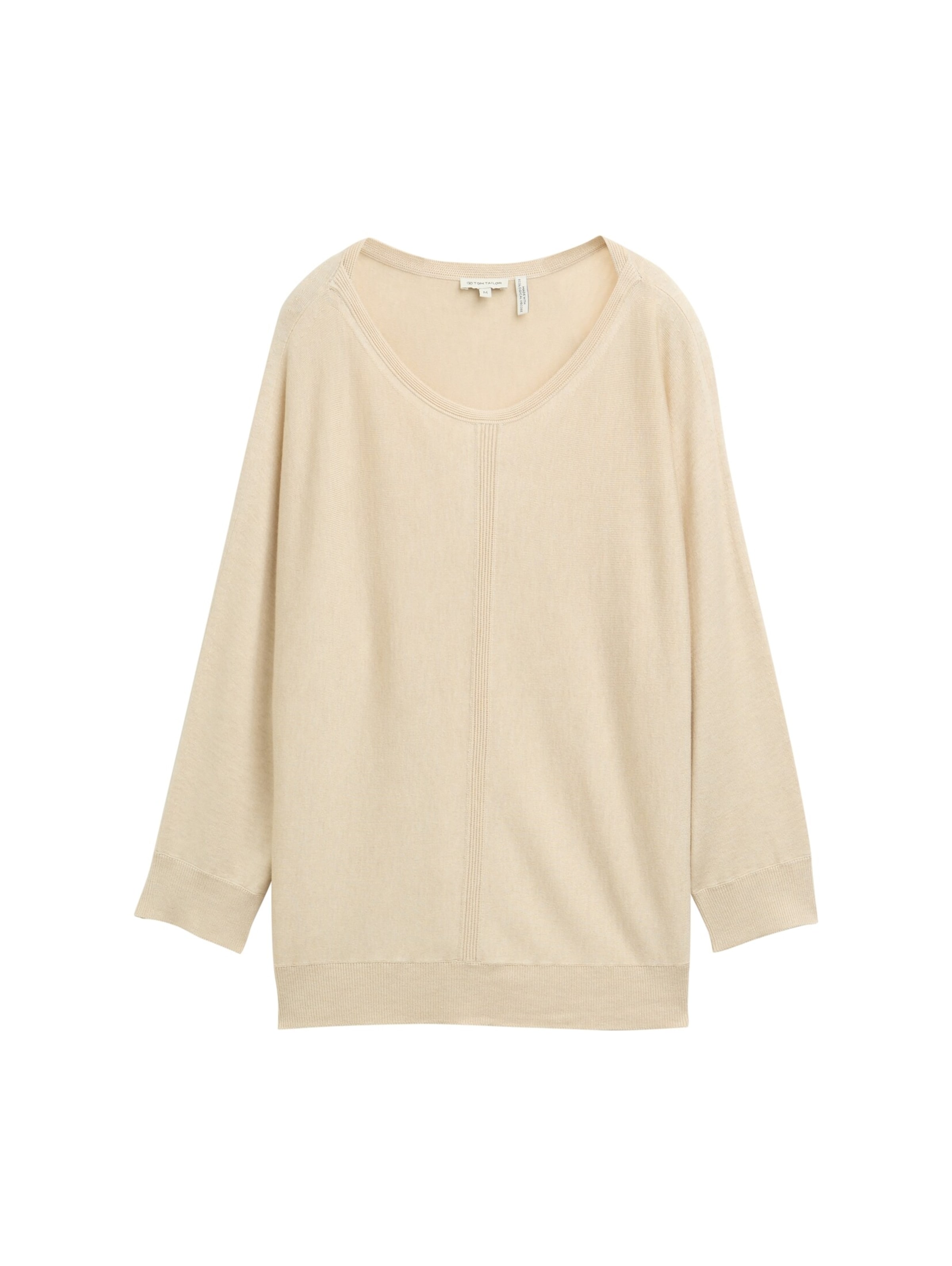 TOM TAILOR Strickpullover in Beige: Vorderseite