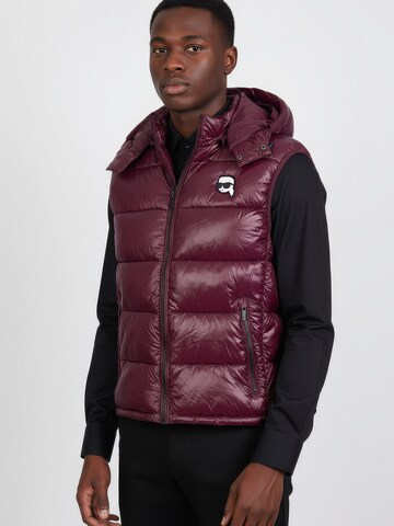 Karl Lagerfeld Bodywarmer in Rood: voorkant