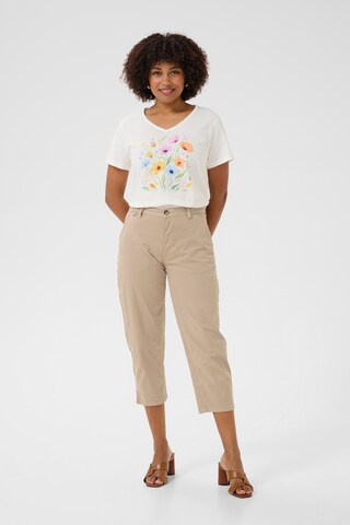 Regular Pantalon 'Berta' Cream en beige