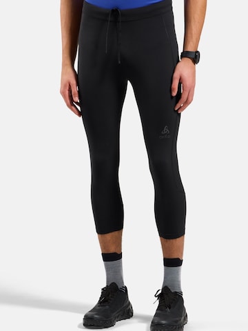 ODLO Slim fit Sports trousers 'ESSENTIAL' in Black