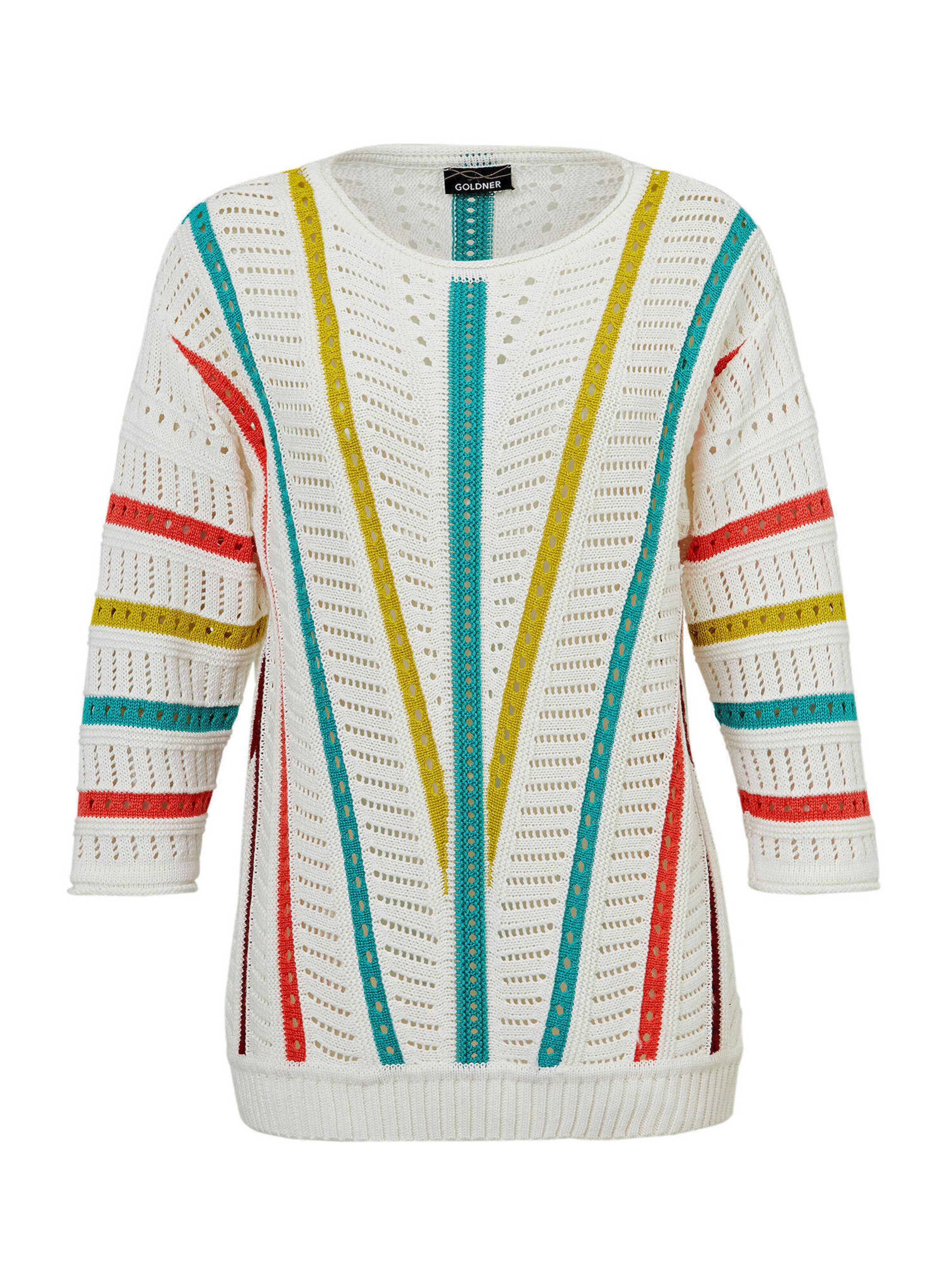 Goldner Sweater in White: front