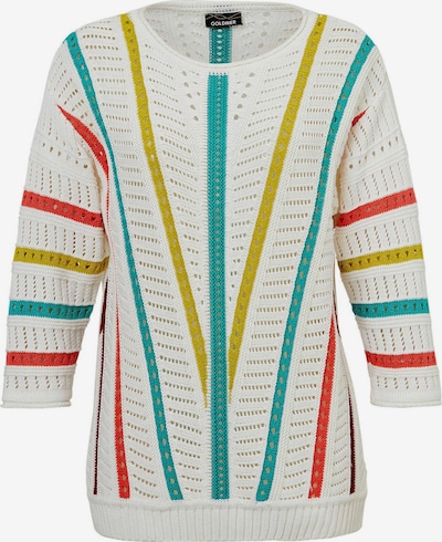 Goldner Pullover in creme / mischfarben, Produktansicht