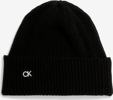 Calvin Klein Beanie in Black: front