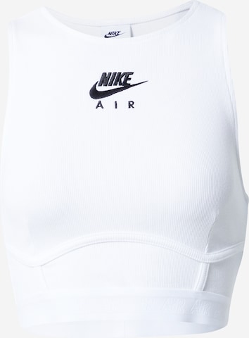 Top de la Nike Sportswear pe alb: față