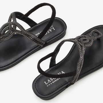 LASCANA Sandal i svart