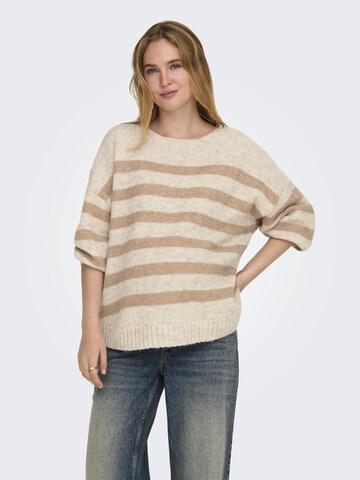 Only Maternity Sweater 'MAYA' in Beige: front