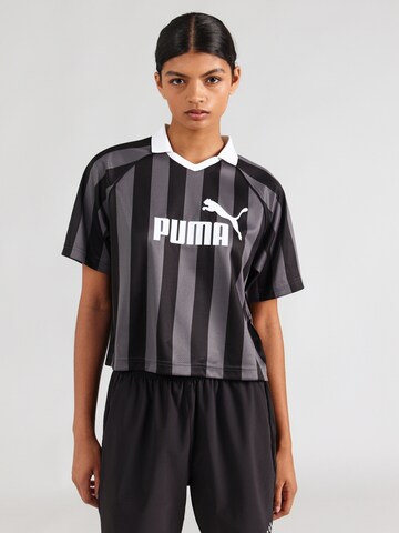 Tricou funcțional 'ESS' de la PUMA pe gri: față