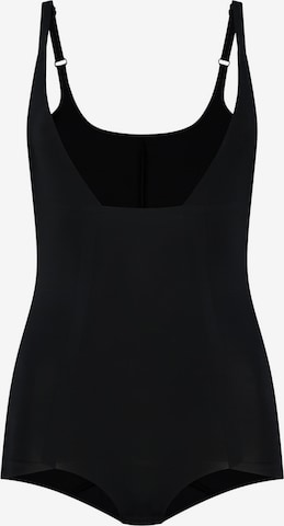 Bye Bra Shaping bodysuit 'Smooth Essentials Bodysuit WYOB' in Black: front