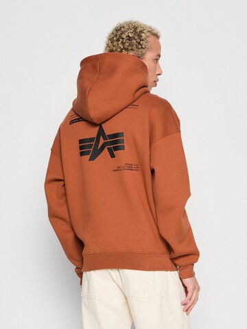 ALPHA INDUSTRIES Sweatshirt i brun: forside
