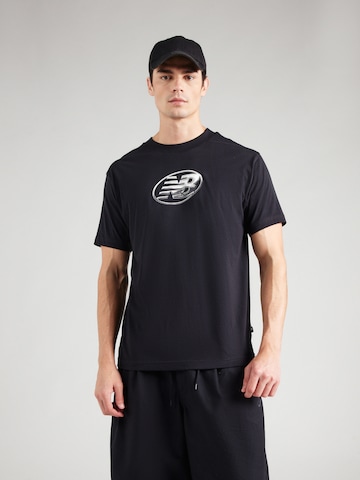 new balance Tričko – černá: přední strana