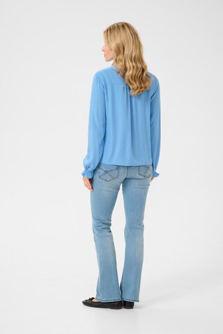 Chemisier 'CR Venea' Cream en bleu