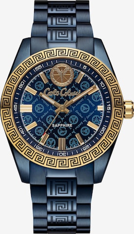 Carlo Colucci Analog watch 'Dottori' in Blue: front