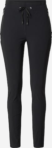 Marc Cain Slim fit Pants in Black: front