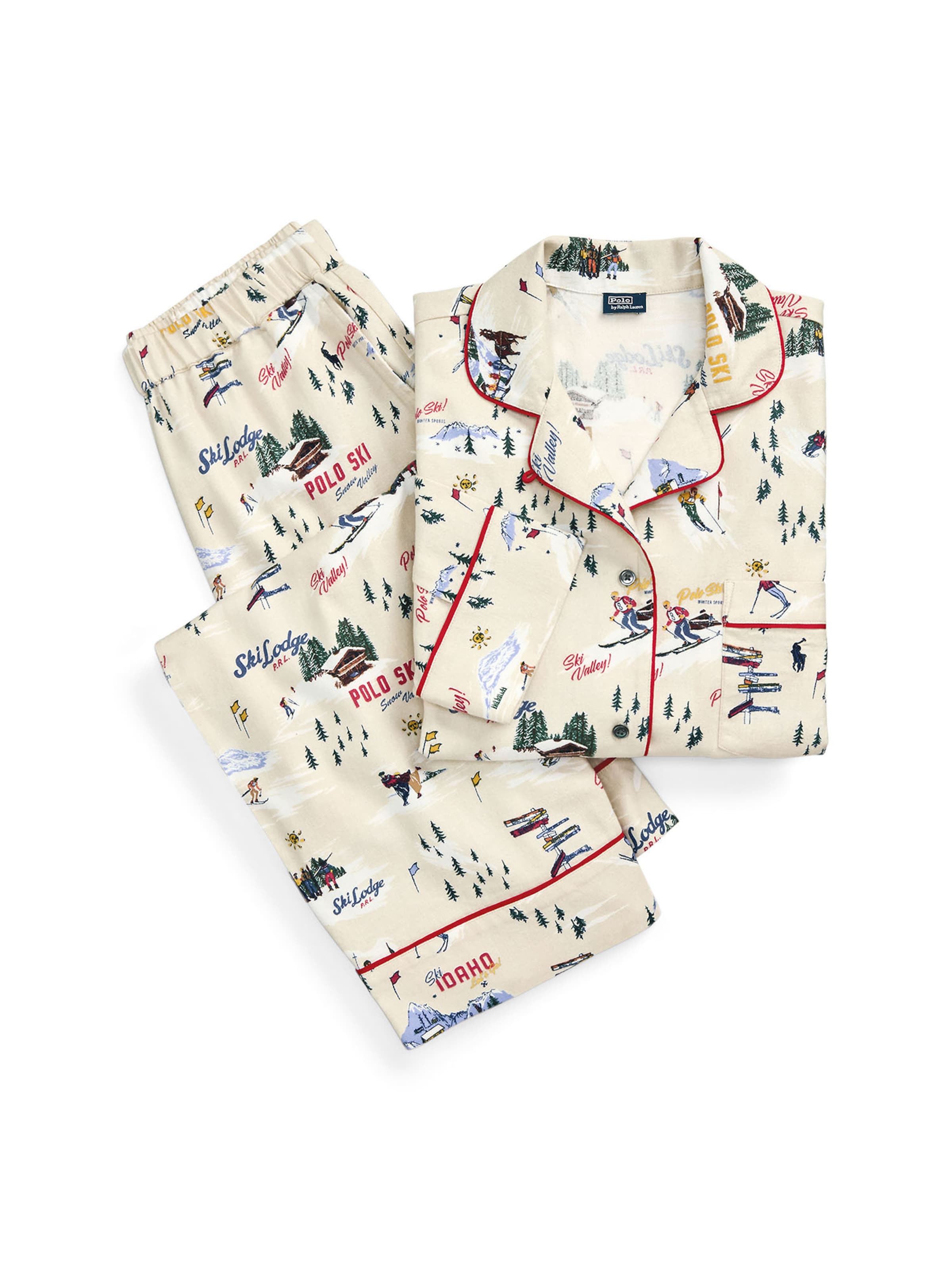 Polo Ralph Lauren Pyjama ' Madison - Cozy Flannel ' in Gemengde kleuren